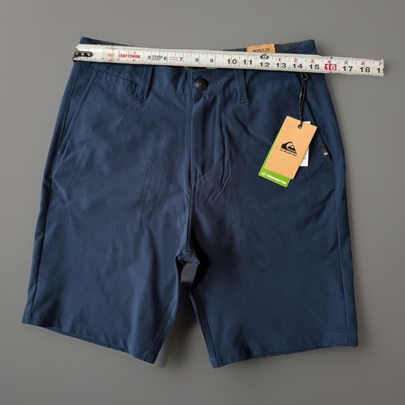 NWT Quicksilver Amphibian Hybrid Walk Shorts Stretch Navy Blue Men's Size 29 - Picture 6 of 7